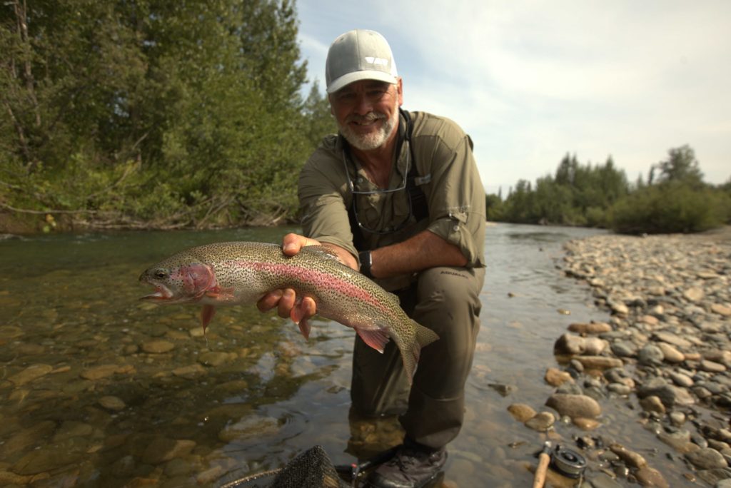 Client Testimonials - guest with rainbow trout