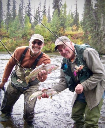 Mark Miller and Scott Rainbow Trout Fishing