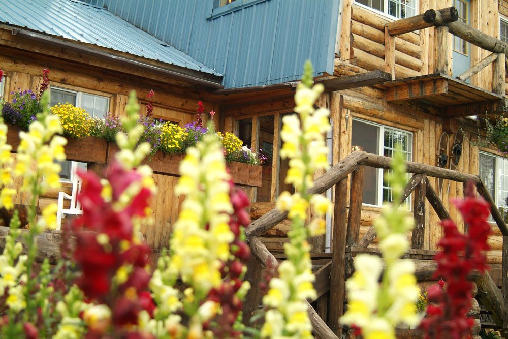 Talaheim Main Lodge Flowers - Alaska Fishing Lodge