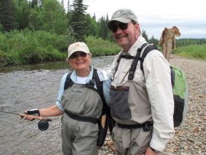 couples fly fishing week